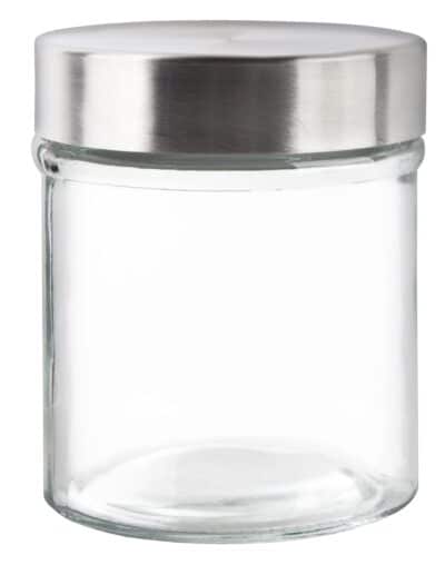 GLASS STORAGE JAR Ø8.5CM LID