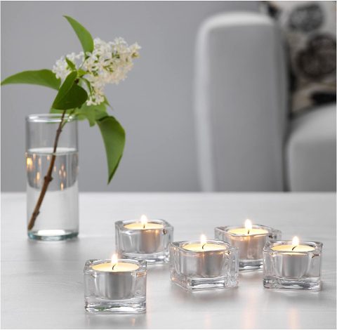 GLASSY TEALIGHT HOLDER 5X5CM - Image 2