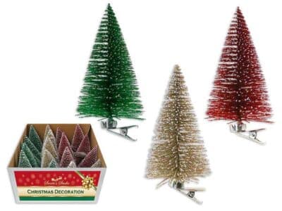 GLITTER CHRISTMAS TREE CLIP
