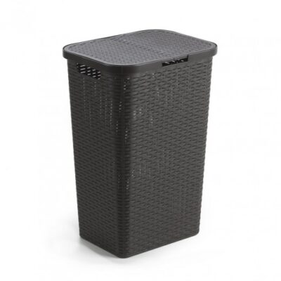 ROMEO PLASTIC RATTAN-LOOK HAMPER - Image 2