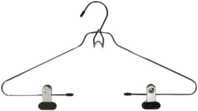 HANGERS 3PC BLOUSE CHROME WITH CLIPS