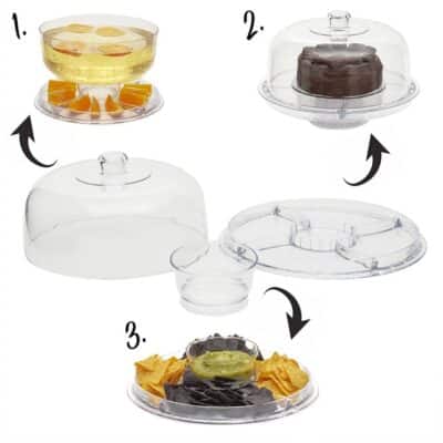 HB 6 IN 1 MULTIFUCTIONAL ACRYLIC CAKE PLATE - Image 3