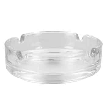 HOME BASICS GLASS ASHTRAY