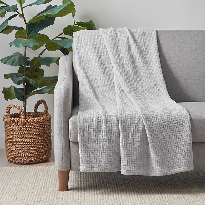 HOST & HOME TWIN/TWIN XL 68X90 COTTON BLANKET - Image 3