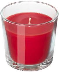 IKEA CANDLE SCENTED 40HRS RED - Image 2