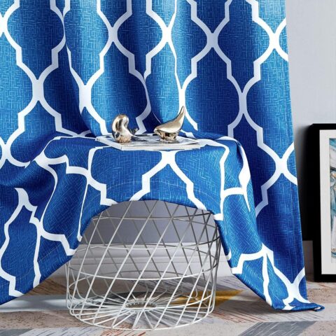 JASMINE PRINTED BLACKOUT GOMMET CURTAIN PANEL 84"