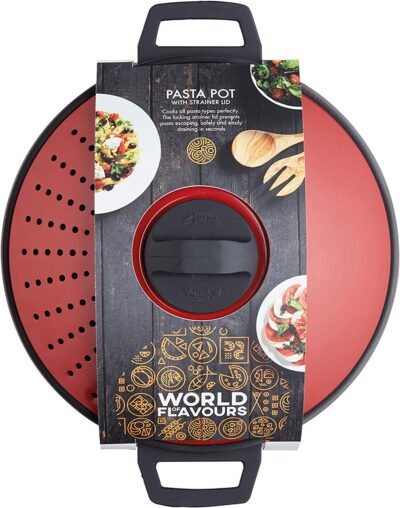 KC PASTA POT 26CM SS RED - Image 2