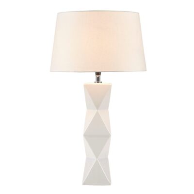 KENLYN GEOMETRIC CERAMIC TABLE LAMP