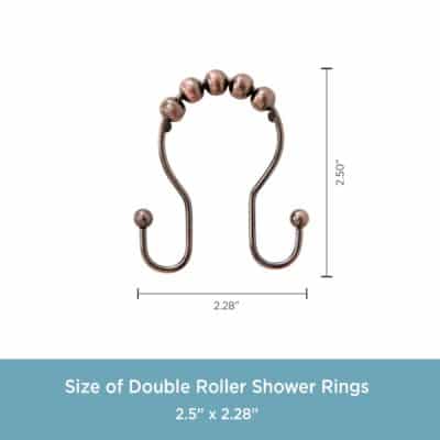 KENNEY DOUBLE ROLLER SHOWER CURTAIN RING - Image 3