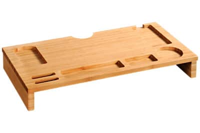 KESPER BAMBOO MONITOR STAND & DESK ORGANIZER