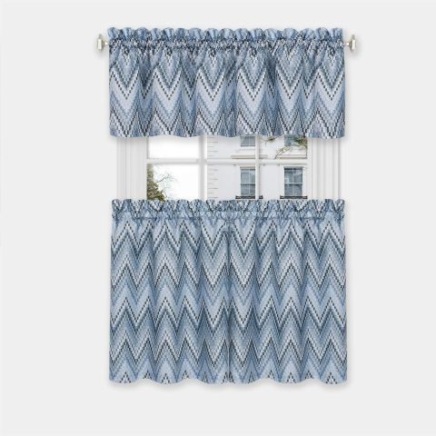 KITCHEN CURTAIN AVERY TIER & VALANCE 58X36/14