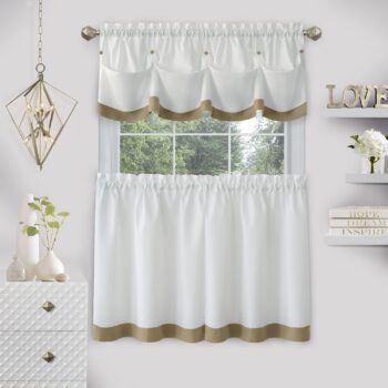 LANA TIERED VALANCE SET 58X36/58x14