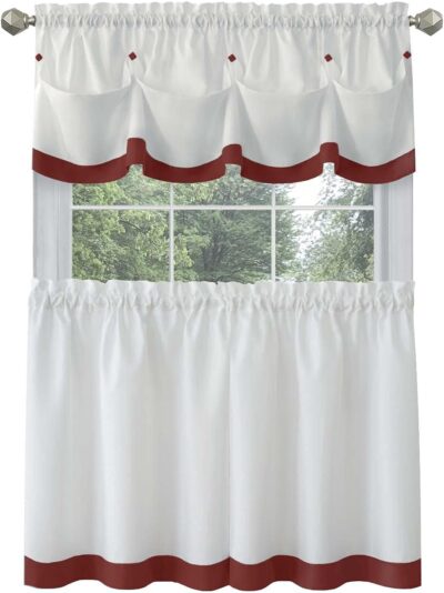 LANA TIERED VALANCE SET 58X36/58x14 - Image 3
