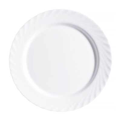 LARGE DINNER PLATE TRIANON LUMINARC 27.5CM WHITE