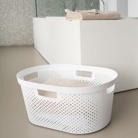 LAUNDRY BASKET INFINITY 39L WHITE