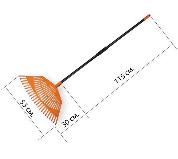 LEAF RAKE 23T BRADAS ORANGE