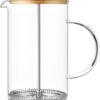 MAISON CAFE 1L COFFEE PRESS WITH BAMBOO LID & BASE