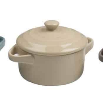 MINI CASSEROLE DISH W/LID ASSORTED