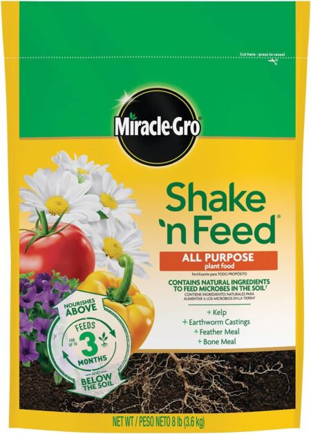 MIRACLE GRO ALL PURPOSE SHAKE N FEED 8LB BAG