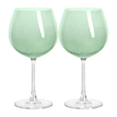 MODIST SET OF 2 21OZ SAGE LUSTRE BALLON WINE GLASS