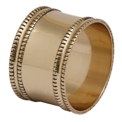 NAPKIN RING ANTIQUE GOLD DESIGN IMPORTS - Image 2
