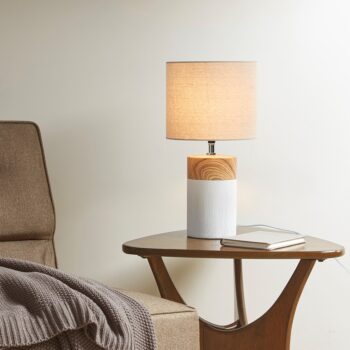 NICOLO TEXTURED CERAMIC TABLE LAMP
