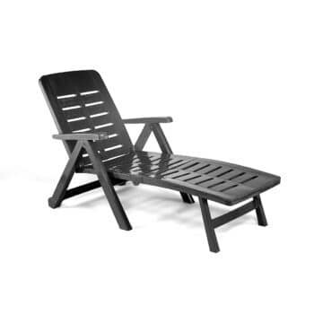 OUTDOOR LOUNGE CHAIR SMERALDO ANTHRACITE
