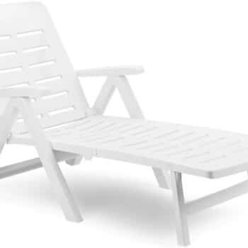 OUTDOOR LOUNGE CHAIR SMERALDO WHITE