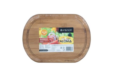 OVAL BAMBOO CUTTING BOARD 28x20x1,6cm- PALOMA