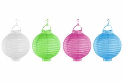 PAPER LANTERN 20CM BATTERY OPERATED