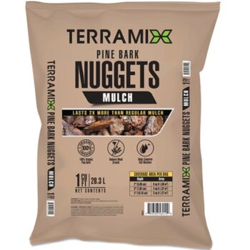 PINE BARK NUGGETS MULCH 1CF TERRAMIX