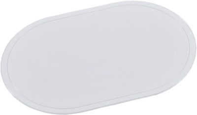 PLACEMAT PVX 44X28.5CM WHITE OVAL