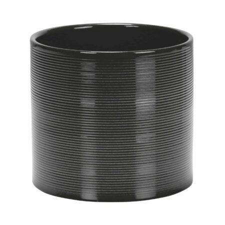 PLANT POT 828/14 GLASS GREY