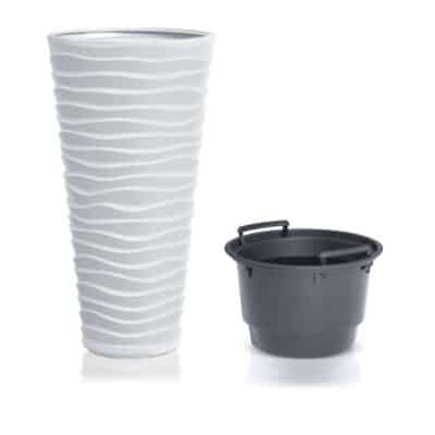 PLANT POT SANDY SLIM 350CM WHITE - Image 2