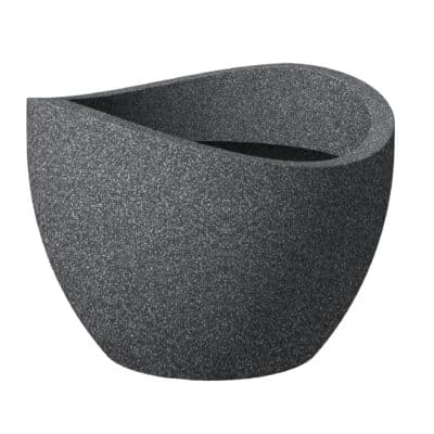Planter Wave Globe 250-60 Schwarz-Granit black