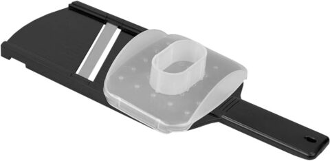 PLASTIC MANDOLIN SLICER WITH HANDLE, BLACK
