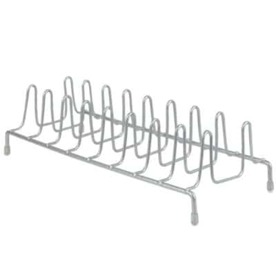 PLATE RACK VINYL COATED SILVER