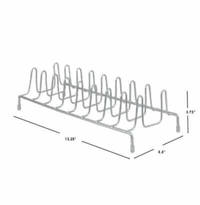 PLATE RACK VINYL COATED SILVER - Image 3