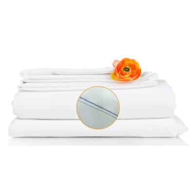 QUEEN FLAT SHEET 90X115" LULWORTH