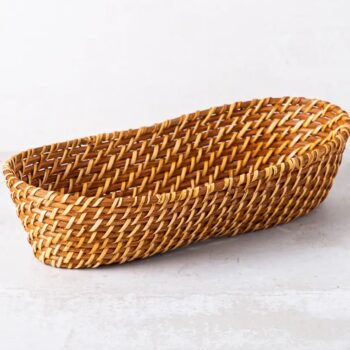 RATTAN BREAD BASKET MARTHA STEWART SEAWELL