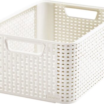 RATTAN STYLE BASKET CREAM CURVER