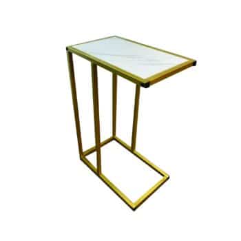 RECTANGULAR MARBLE COLOUR ACCENT TABLE ELTON