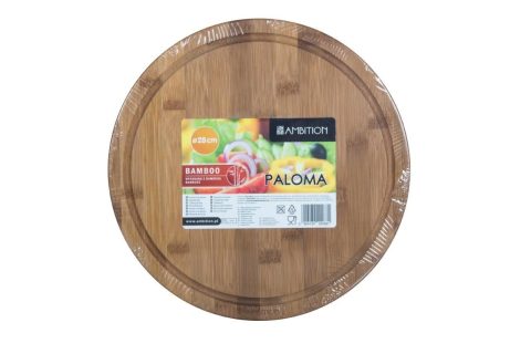 ROUND BAMBOO CUTTING BOARD 28x1,5cm - PALOMA