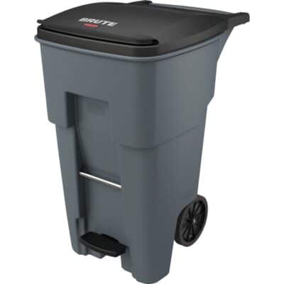 RUBBERMAID BIN 65GAL STEP ON BRUTE