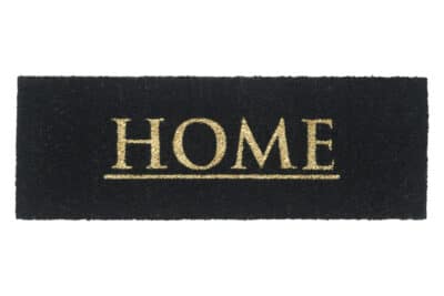 RUCO PRINT WELCOME MAT BLACK 26X75CM