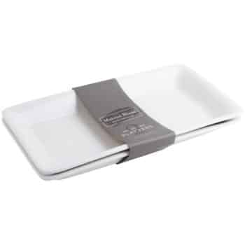 S2 13" WHITE PORCELAIN RECTANGULAR SERVING TRAY