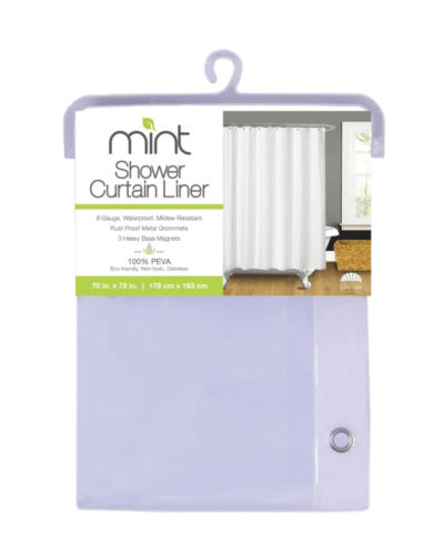 SHOWER CURTAIN LINER PEVA CLEAR