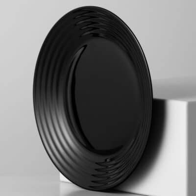 SOUP PLATE HARENA 23CM BLACK LUMINARC - Image 2