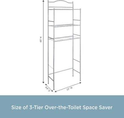 KENNEY SPACE SAVER ETAGERE- POLISHED PEWTER - Image 2