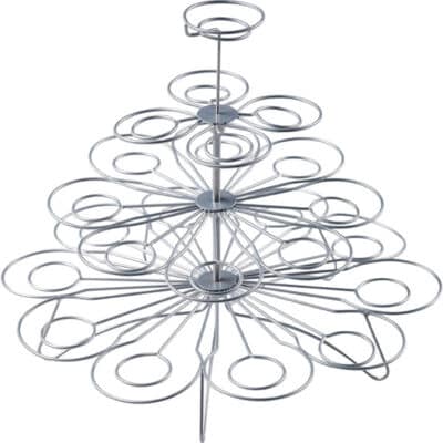SPIRAL WIRE CUP CAKE TREE STAND 23-30CM 23 CAKES